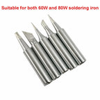 80W Digital Electric Soldering Iron Set Kit Temperature Adjustable 220V 110V  Ceramic Heater Soldering Tips Welding Tool  set