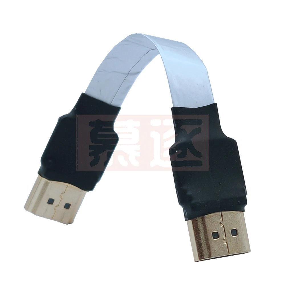 FPV Micro Mini HDTV-Male 90 Degree Connector FPC Flexible Flat HD Ribbon Cable FFC Pitch 20pin For Drone Gopro DSLR Gimbal Kit