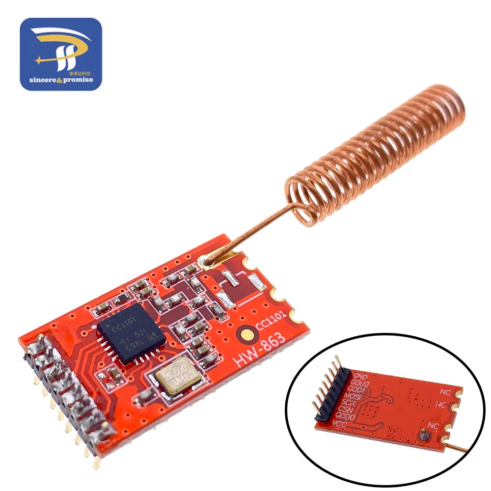 CC1101 433M 10mW Wireless Sender Transceiver Receiver Module NRF905/SX1212/SI4432 data transmission/transceiver