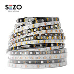WS2812B Led Strip WS2812 RGB Individually Addressable Smart Led Lights Strip Black White PCB IP30/65/67 Waterproof 0.3W/LED DC5V