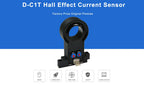 D-C1T Hall Effect Current Sensor for 100A 200A 300A 400A 500A DC Current Transformer Transducer Output DC4V for Electrochemical