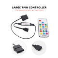 SATA RGB LED Controller 5V DC 3Pin RF 17 Keys Wireless Remote Large 4Pin Addressable Strip Light Controller for PC Computer Case