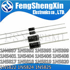 100pcs 1N4937 1N5392 1N5395 1N5399 1N5401 1N5404 1N5406 1N5408 1N5817 1N5818 1N5819 1N5820 1N5822 1N5824 1N5825 Schottky diode