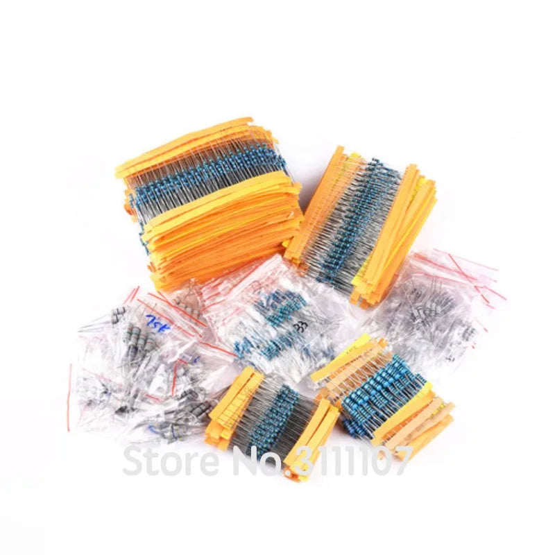50PCS/LOT 1W 1%  Metal film resistor 1% 1R ~ 1M 2R 10R 22R 47R 100R 330R 1K 4.7K 10K 22K 100K 470K 51 22 47  330 ohm resistance