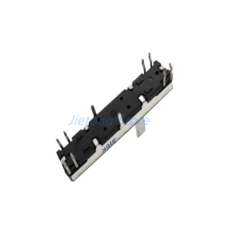 1pc 45mm Sliding Potentiometer 4.5cm Stereo Channel B10K Axis Length 15mm Sliding Stroke 30mm