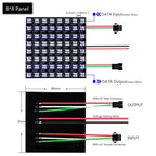 WS2812B RGB LED Digital Flexible Individually Addressable Panel Light WS2812 8x8 16x16 8x32 Module Matrix Screen DC5V