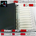4250/8500 PCS/LOT  RC0603 FR-07 0603 1% SMD Resistor Sample Book 0R~10M Tolerance 170 Values 25pcs 4250 pcs Resistors Kit