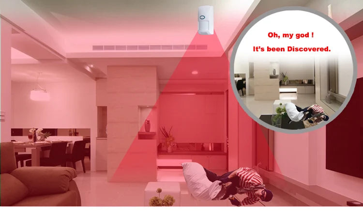 Outdoor Waterproof Wireless Animal Immune Infrared Detector 433MHz Long Working Distance For Home Burglar Wifi /GSM alarm system