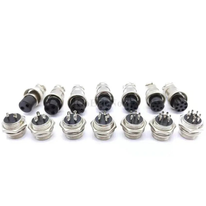 1 pcs GX16 2P 3P 4P 5P 6P 7P 8 9 10 Pin Male  Circular Aviation Connector GX 16 Socket & Plug Aviation Wire Panel Connectors