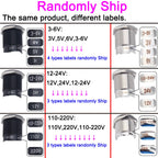 Rotary Switches Knob DPDT/SPDT 2/3 position 16/19/22MM Latching Waterproof Metal Selector Light Electric On Off 5V12V220V 2NO2NC