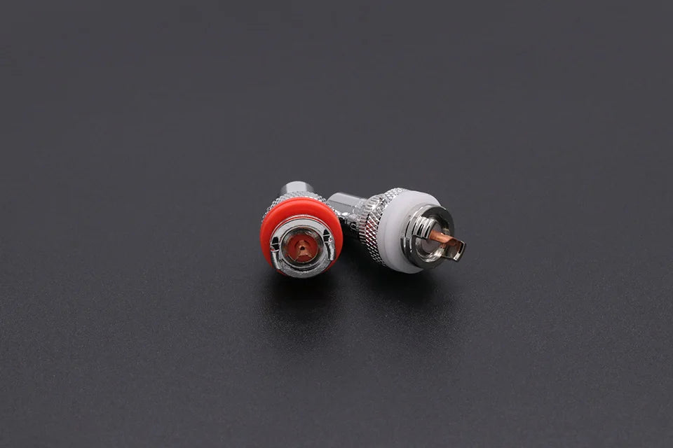 1pair/2pcs Luxury Gold plated RCA Jack Connector Panel Mount Chassis Audio Socket Plug Bulkhead with NUT Solder CUP 3Colors