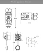 Cnlinko LP24 3 4Pin M24 Aviation Waterproof Power Connector Plug Socket for Radio Audio Visual Video Medical LED UAV Industry