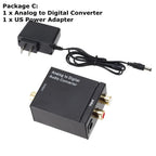 Latest Analog To Digital ADC Converter Optical Coax RCA Toslink Audio Sound Adapter SPDIF Adaptor For Apple TV For Xbox 360 DVD