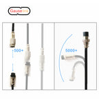 Aerial Circular Connector Aviation Plug GX16 With Shielded Cable Wire 2m GX-16 Female 2 3 4 5 6 7 8 Pins Customization Supported