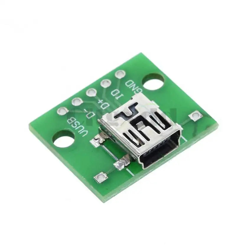 1PCS Male USB Type-C Micro Mini USB 2.0 3.0 Female USB B Connector Interface to 2.54mm DIP PCB Converter Adapter Breakout Board