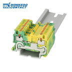 PT1.5 Push-In Din Rail Terminal Block 1.5mm² Wire Feed-Through Electrical Connector Strip Plug PT-1.5 PT 1.5