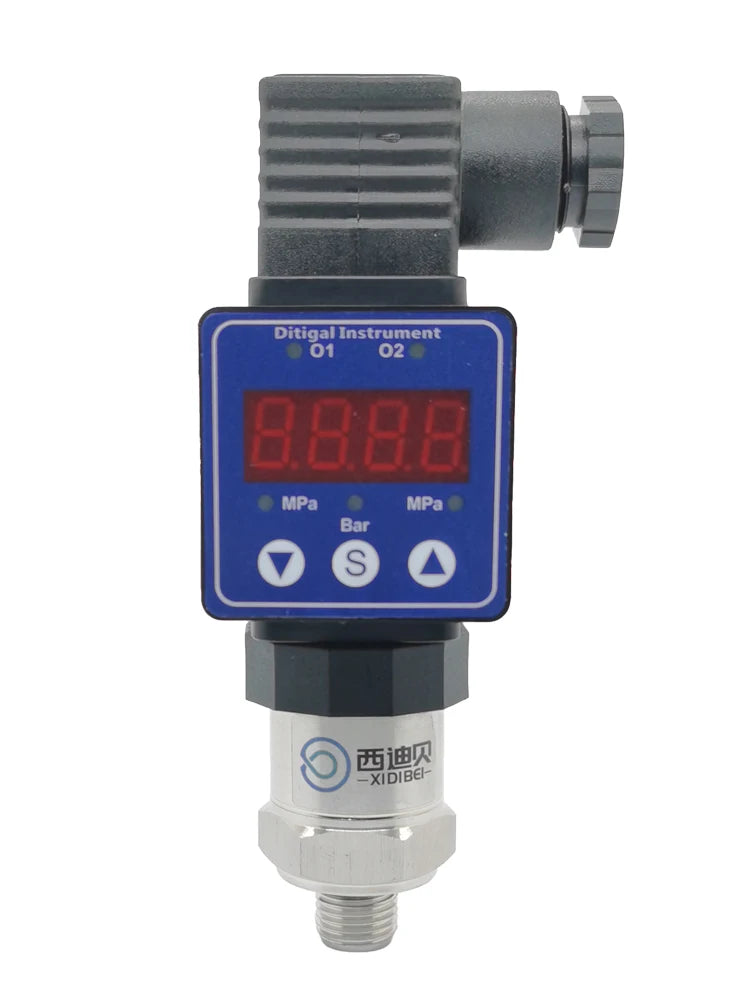 pressure transmitter with LED Display G1/4 12-36V 4-20mA 0.5% 0-600bar optional stainless steel pressure  transducer sensor
