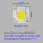 LED Source Chip Light Spotlight Downlight Lamps COB Light Bulb beads integrated surface chip board 3W5W7W10W12W15W18W20W30W50W