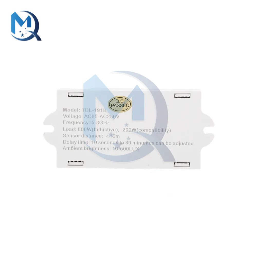 AC85-250V TDL-1918 5.8G Microwave Radar Sensor Switch Fully Automatic Induction Microwave Detector Radar Switch