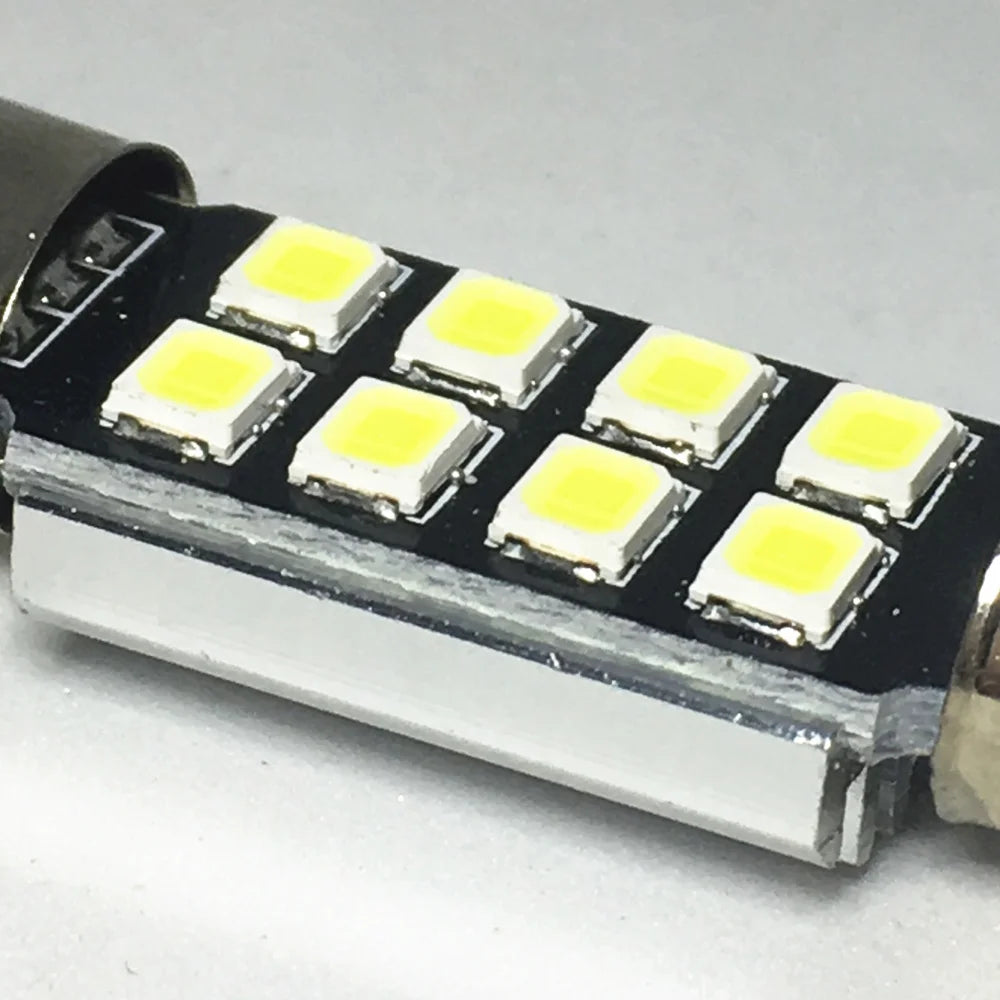 4pcs car Festoon 31mm 36mm 39mm 41mm  8 smd LED ERROR FREE 5630 5730 CANbus C5W led interior reading white ice blue  dome lamps