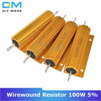 0.5R 1R 2R 4R 6R 8R 10R 20R 100W 5% +5% -5% Aluminum Shell Housed Case Power Wirewound Resistor 0.5/1/2/4/6/8/10/20/50/100 Ohm