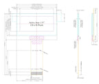 1.51 1.54 Inch 24PIN SPI/IIC/6800 COG 3.3V Blue PMOLED Screen SSD1309 Graphic 128x56 Display Transparent OLED 128x64