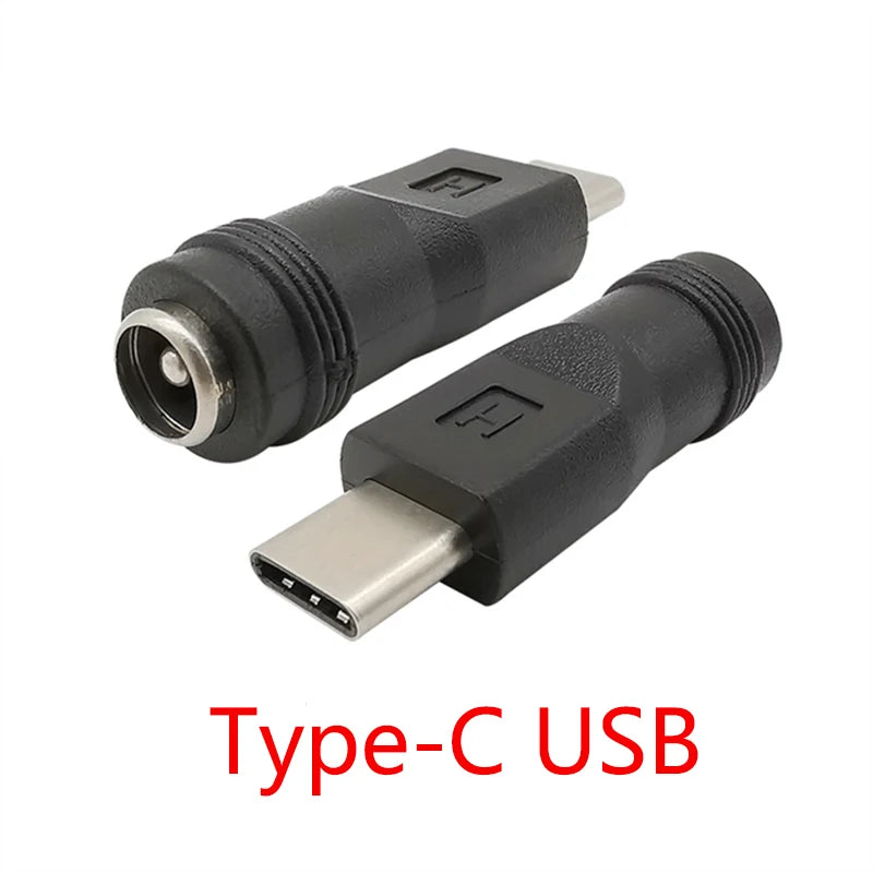 5Pcs DC Connectors 5.5x2.1mm Female to 5.5x2.5 5.5x1.7 6.0x4.4 6.3x3.0 4.8x1.7 4.0x1.7 3.5x1.35mm Male Laptop Power Plug Adapter
