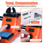 YIHUA 926LED-III Digital Electric Soldering Iron Kit with Helping Hands 960I Adjustable Temperature Portable Soldering Station