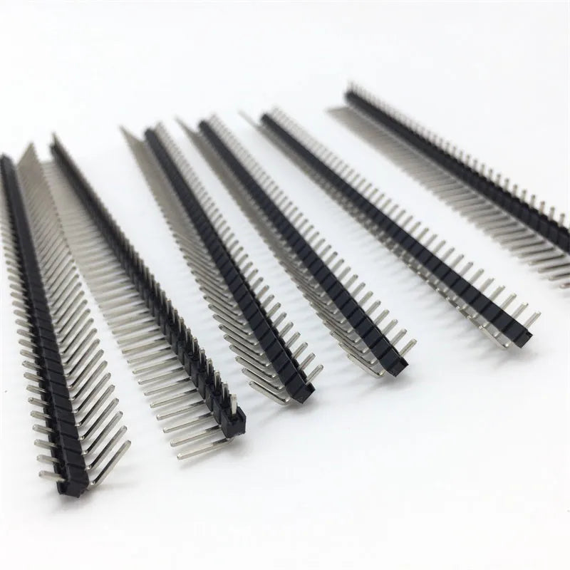 5/10pcs Right Angle Single Row 40-pin 2.54mm Male Header for Breadboard