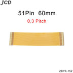 JCD 0.3 mm Pitch 13 21 23 25 27 21 33 39 45 51 Pin FFC FPC Flexible Flat Cable Forward Direction  FPC Connector cable