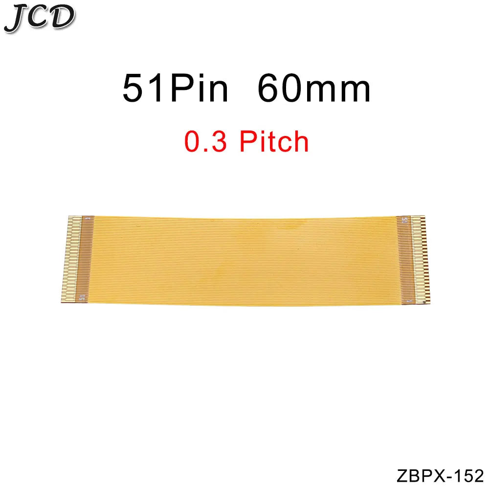 JCD 0.3 mm Pitch 13 21 23 25 27 21 33 39 45 51 Pin FFC FPC Flexible Flat Cable Forward Direction  FPC Connector cable