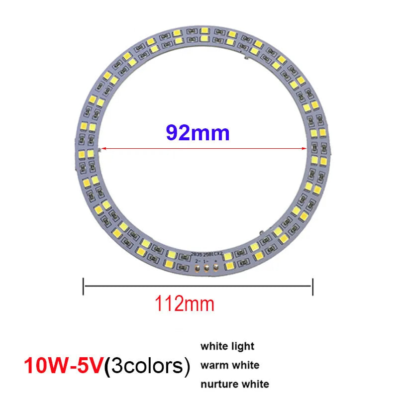 LED Light Beads bulb Light Source SMD 5730 board chip Round 5w 10W 30W Surface night DC 5V Dimmable DIY White Warm repair lamp