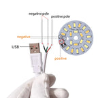LED Light Beads bulb Light Source SMD 5730 board chip Round 5w 10W 30W Surface night DC 5V Dimmable DIY White Warm repair lamp
