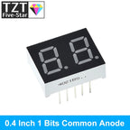 0.4 Inch Digital Tube LED Display 1Bit 2 Bit 3 Bit 4 Bit Clock Common Anode Cathode 0.4" 7 Segment Led DIY Red Board for arduino