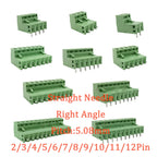 10/5 Pairs Pitch 5.08mm Terminal Block Connector 2EDG 5.08mm 2-12 Pin Pcb Screw Connector Terminal Block 2EDG Socket PCB	Screw