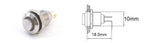 Push Button Switch Electric Waterproof Power 6v 12v Led Light Momentary on Off 8/10/12/16/19/22/25/30mm Micro Pressure Switches