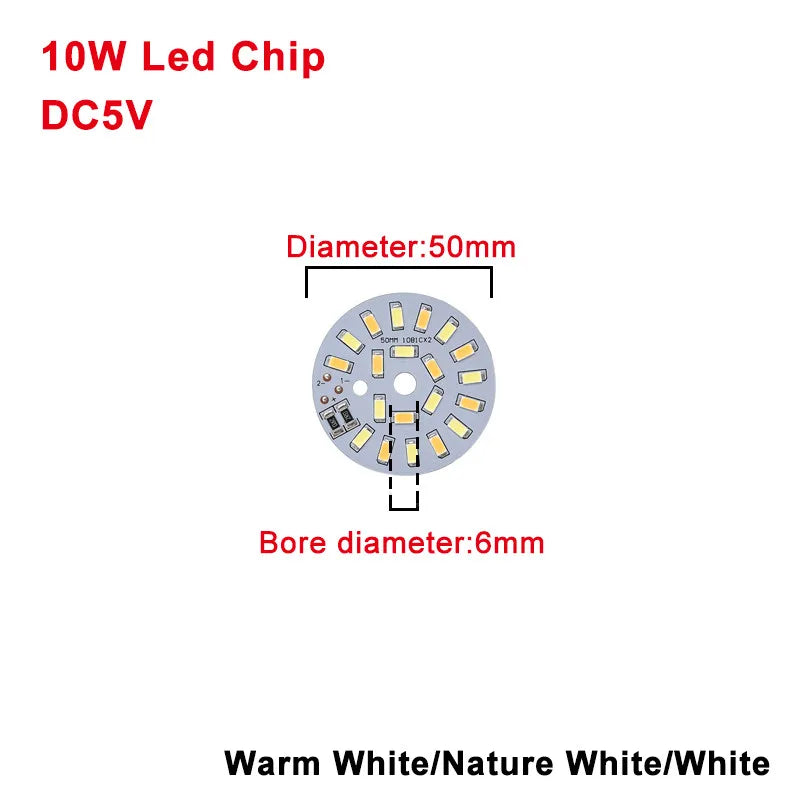 DC5V Dimmable LED Chips 5730 SMD LED Lamp 5W 6W 10W LED Light Beads White Warm White DIY Light Adjustable LED Bulb USB Dimmer