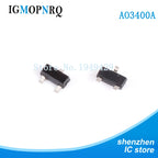 50pcs  AO3400 AO3400A SOT23-3 MOSFET MOSFT 5.0A 29mOhm 30V 2.5V drv capable new