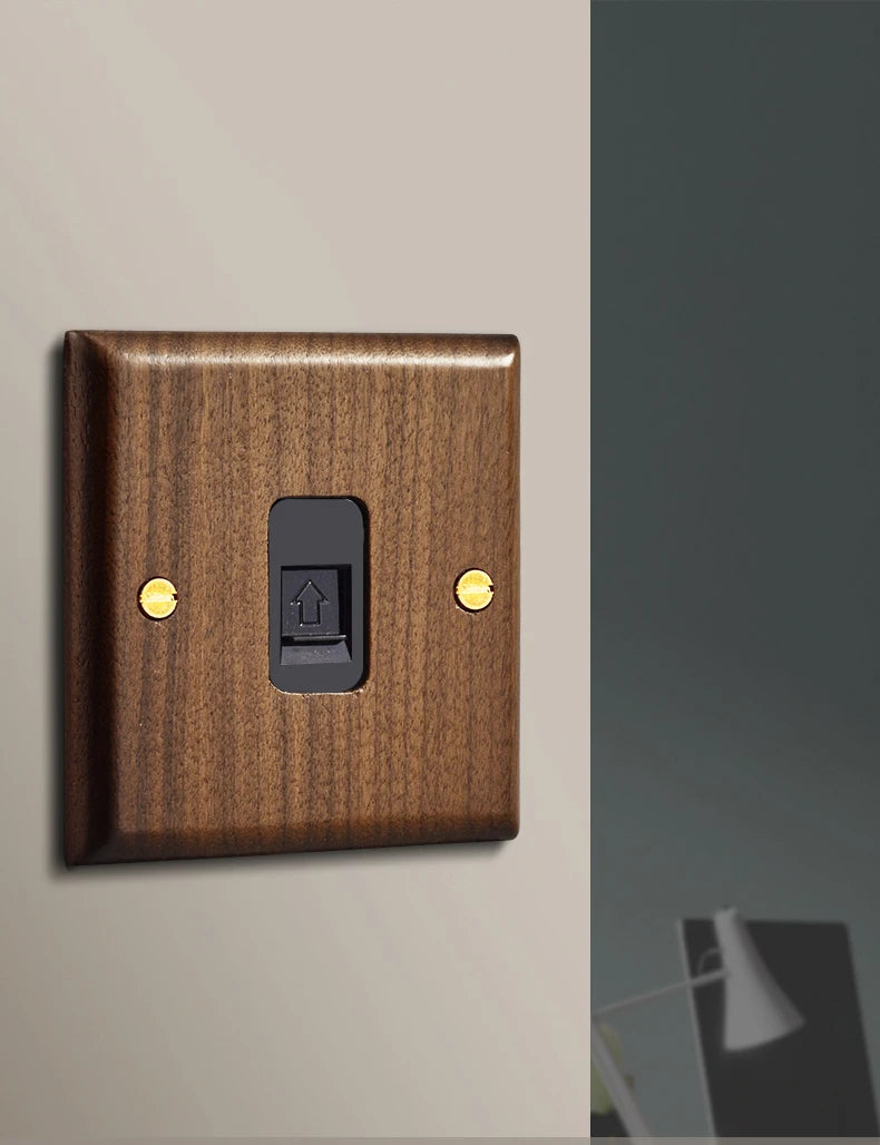 Toggle Wall Switch 1-4 Gang, Solid Wood Frame, EU French Wall Socket, Flush / Surface Mounting, Z6 Wallpad