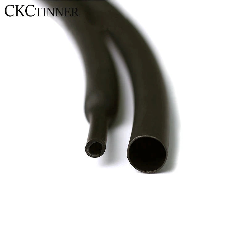 1 roll 3:1 Black heat shrink tube with double wall glue tube Diameter 1.6mm-30mm cable sleeve Adhesive Lined Sleeve Wrap