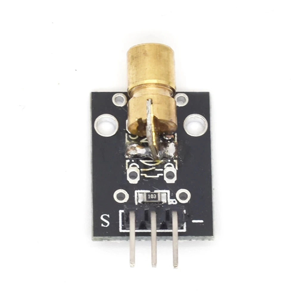 Smart Electronics New KY-008 3pin 650nm Red Laser Transmitter Dot Diode Copper Head Module for Arduino AVR PIC DIY Free Shipping