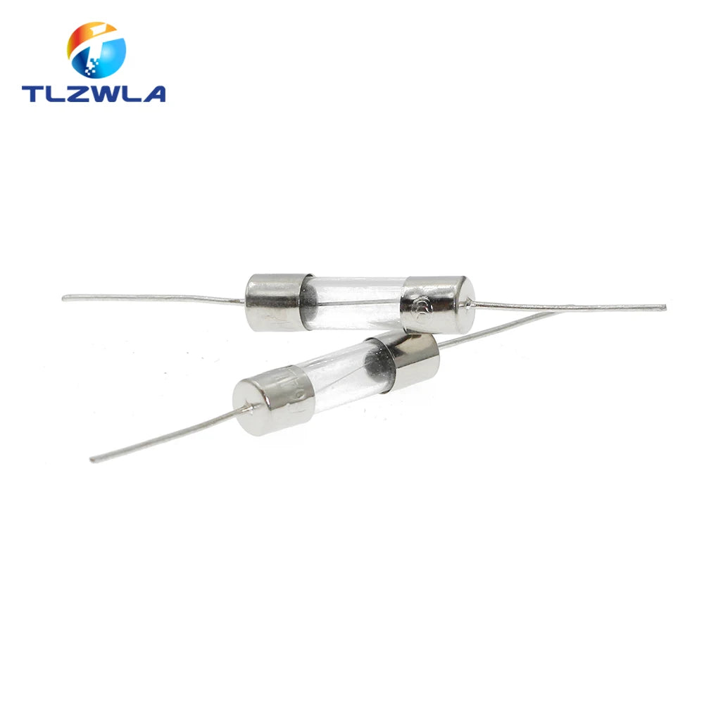 10PCS 5*20mm Axial Glass Fuse Fast Blow 250V With Lead Wire 5*20 F 0.5A/1A/2A/3A/3.15A/4A/5A/6.3A/8A/10A/12A/15A The fuse tube