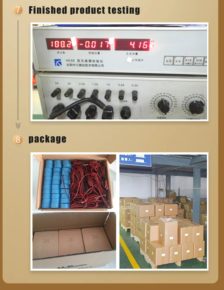 High Precision AC Current Transformer 0.1class DL-CT08CL7 50A/25mA 100A/50mA 1:2000 50/60hz miniature current transform company