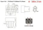5Pcs 0.28 Inch Digital Tube LED Display 1Bit 2Bit 3Bit 4Bit Display Common Anode / Cathode 0.28"/0.36"/0.4"/0.56" 7 Segment Red