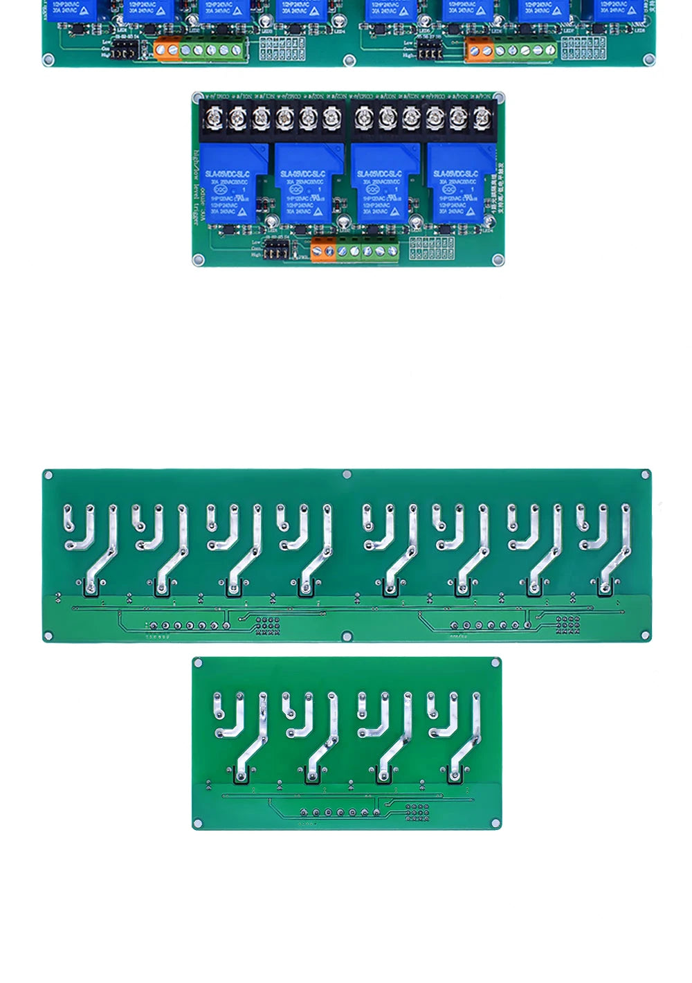 4 8 channel relay module 30A with optocoupler isolation 5V 12V 24V supports high and low Triger trigger