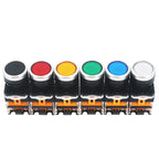1pcs LA38 Push Button Switch Self-locking Start Power Switch On Off Self-returning Jog Button 22MM Self-recovery