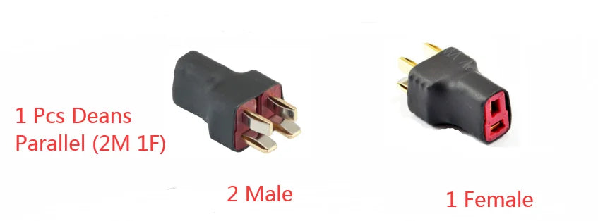 1PCS Deans T Plug  EC3 EC5 XT60 XT90 Parallel Serial Adapter Lipo Battery Converter Connector Plug DIY RC Model accessories