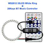 WS2812B Individually Addressable Led Ring 5050 RGB With USB 28Keys Bluetooth Music Controller Kit BuiIt-in 8/16/24/35/45 Pixels