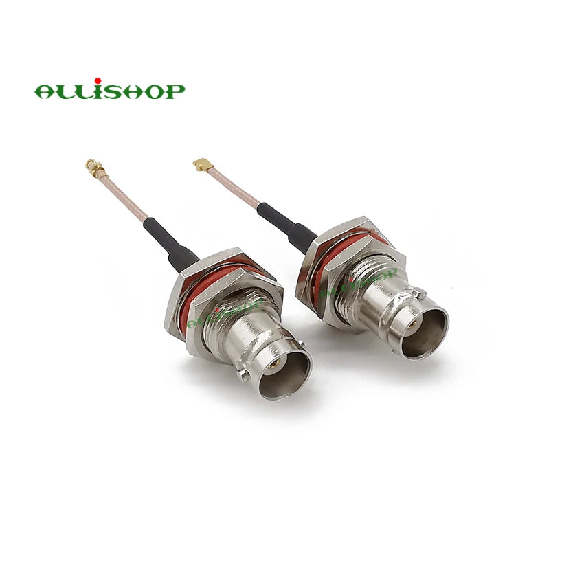 1Pcs BNC Female Jack Bulkhead to U.FL Female RF Coaxial Connector RG178 Cable Pigtail Adapter 5-50cm