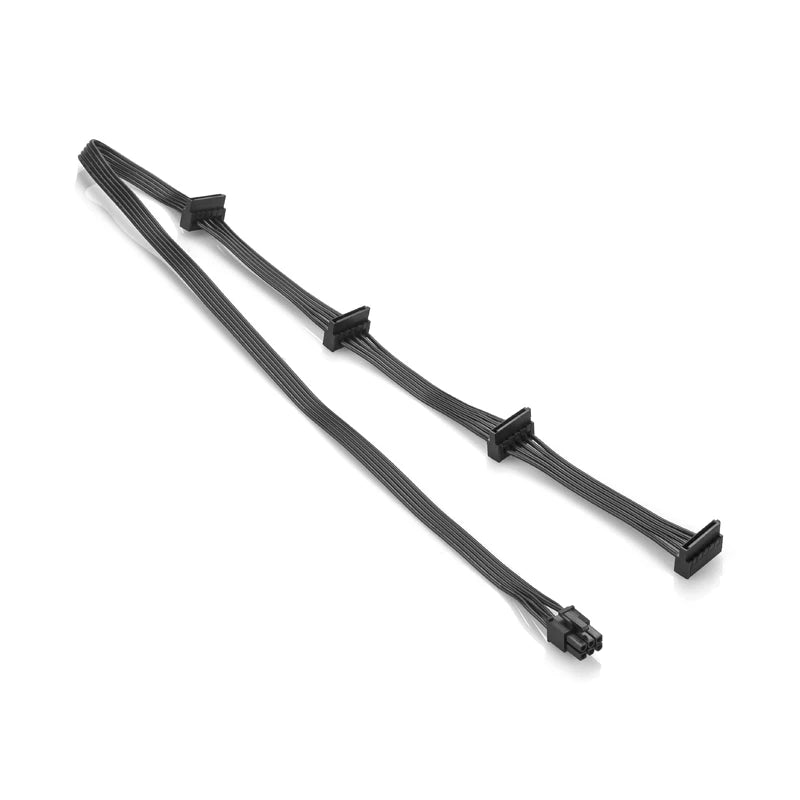 Rgeek PCI-E 6 Pin Male 1 to 4 SATA Molex Female Power Supply Splitter Supply Cable for Corsair RM650X RM750X RM850X RM1000X